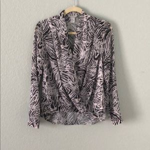 H&M animal print dress top